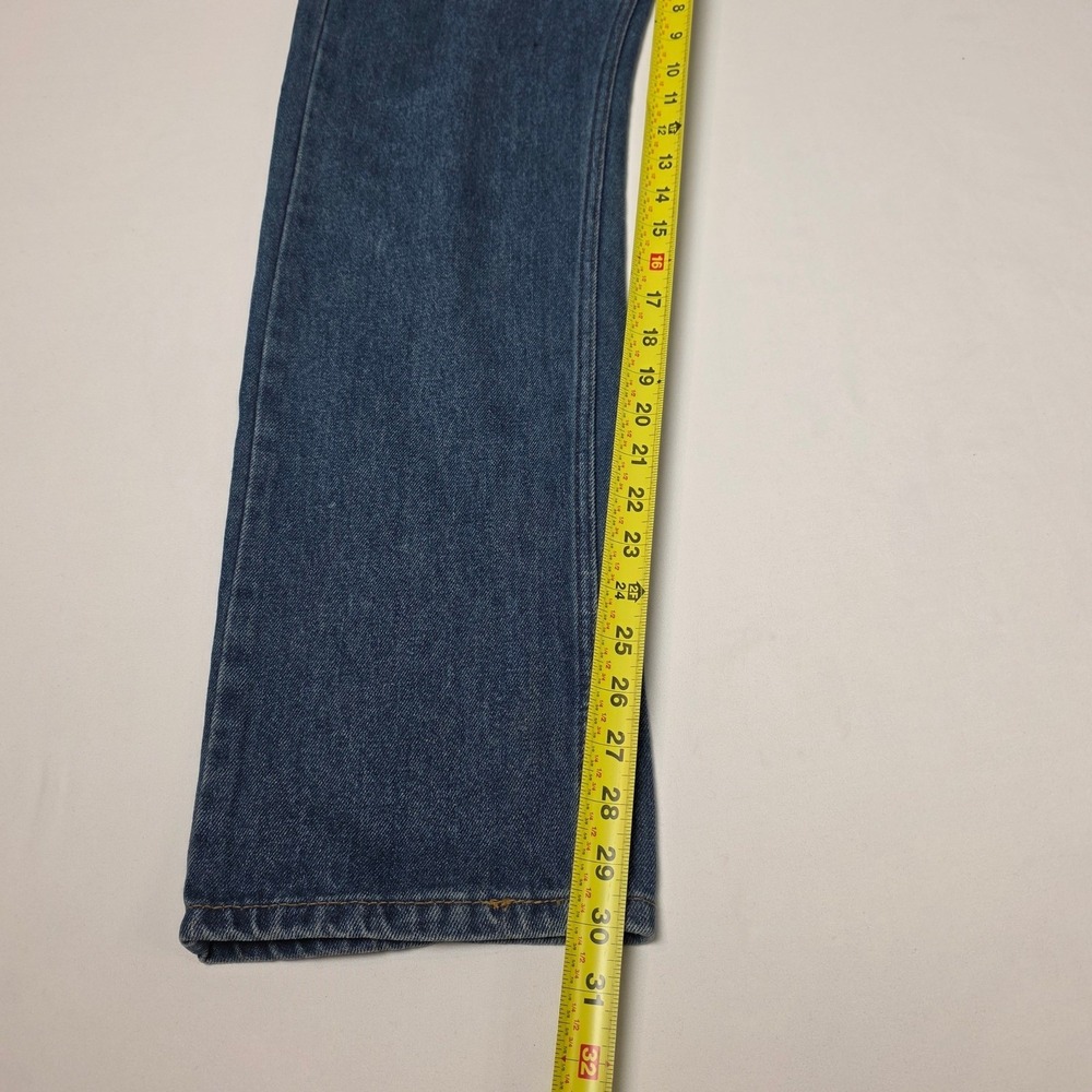 Levi's 505 Straight Fit Jeans Mens‎ 32x30 Blue Medium Wash 100% Cotton Denim - Picture 7 of 12
